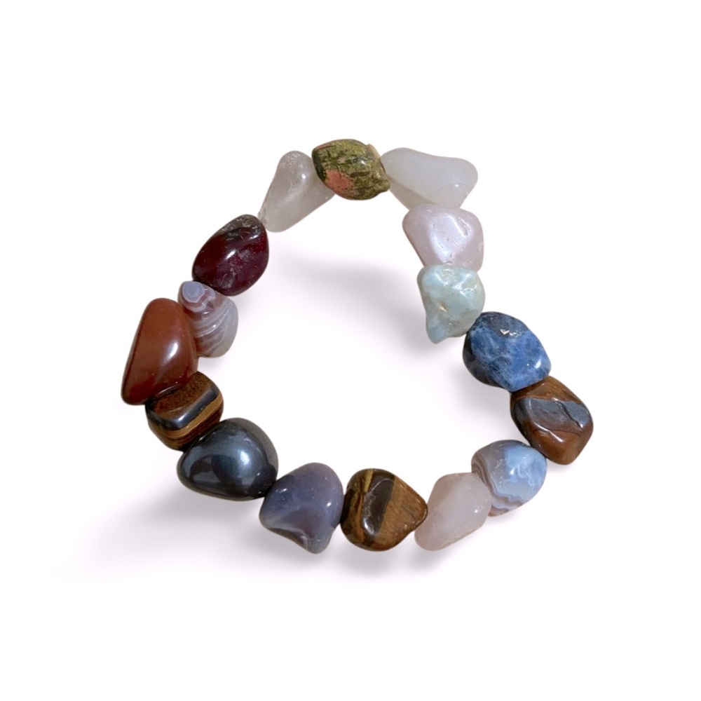 Vintage Semi-Precious Healing Stones Bracelet